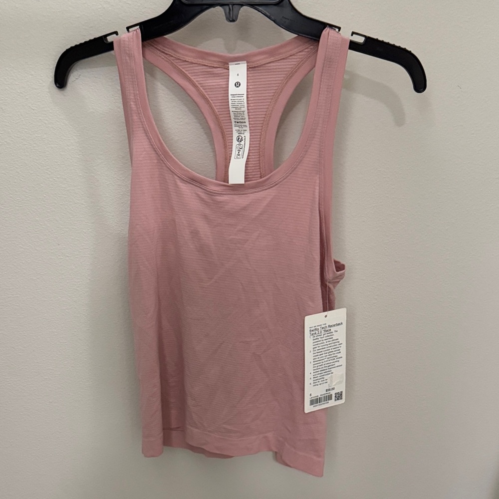 Lululemon Swiftly Tech Pink Racerback Tank Top 2.0 Race